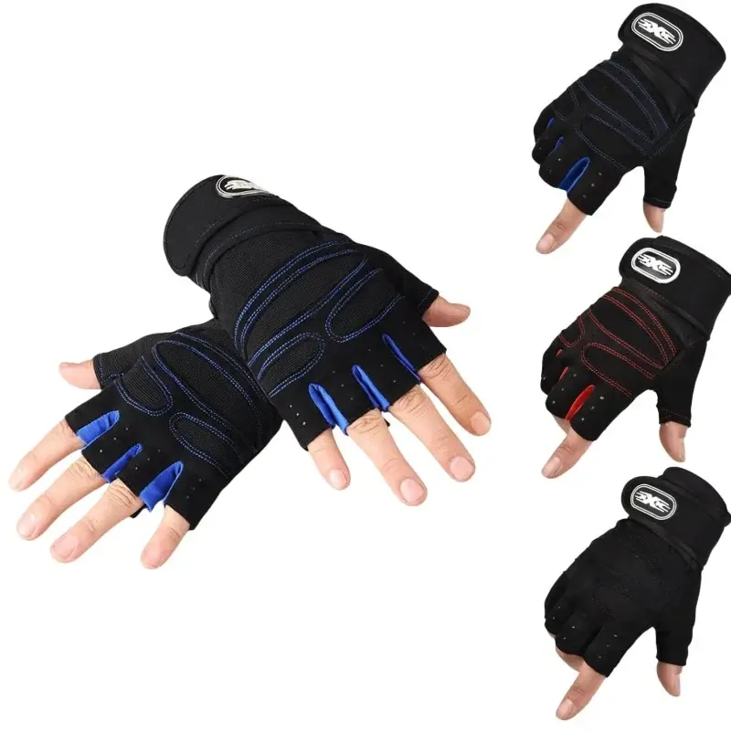 Unisex Non-Slip Fitness Gloves with Wrist Support