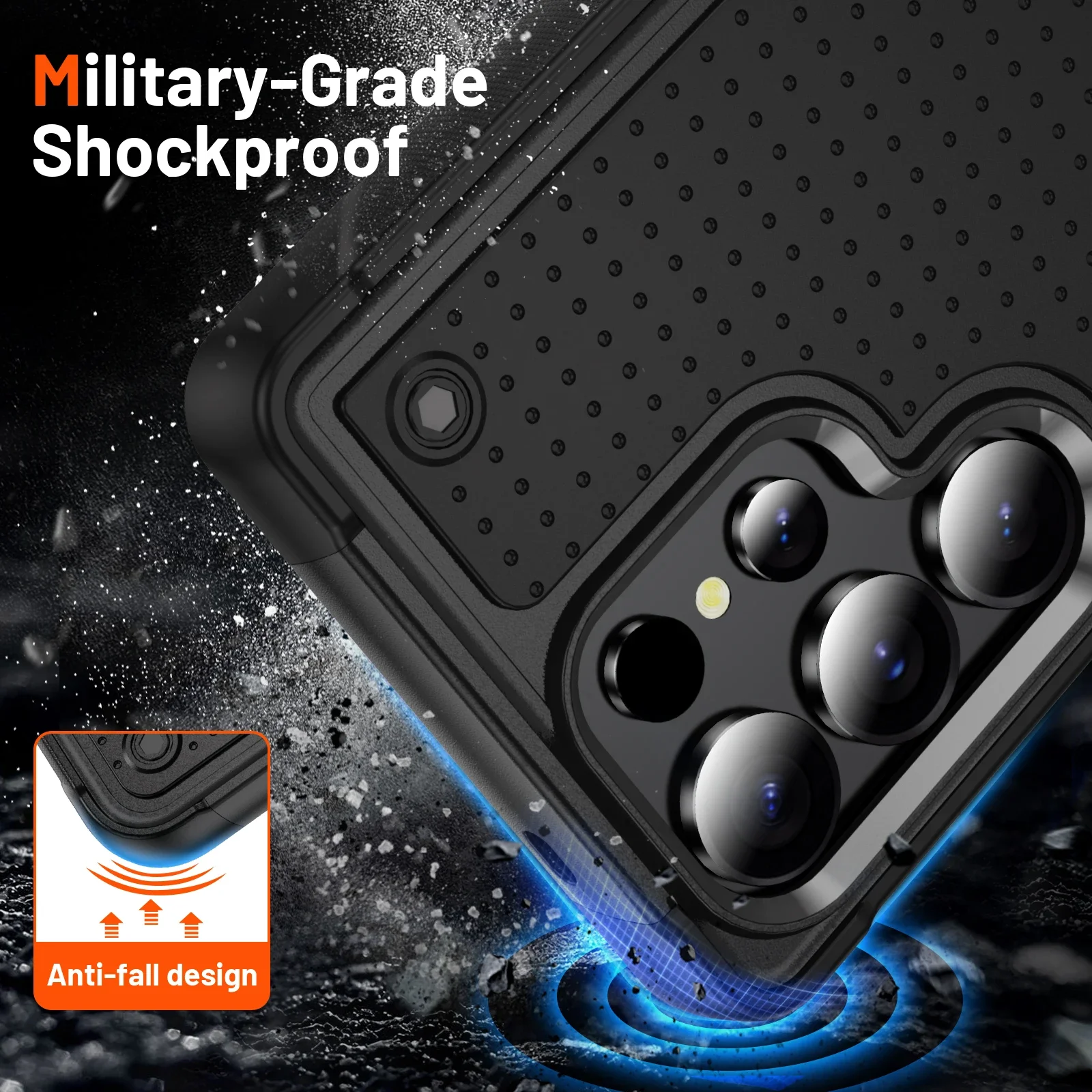 Heavy Duty Rugged Shockproof Dual Layer Armor Case with Drop Protection