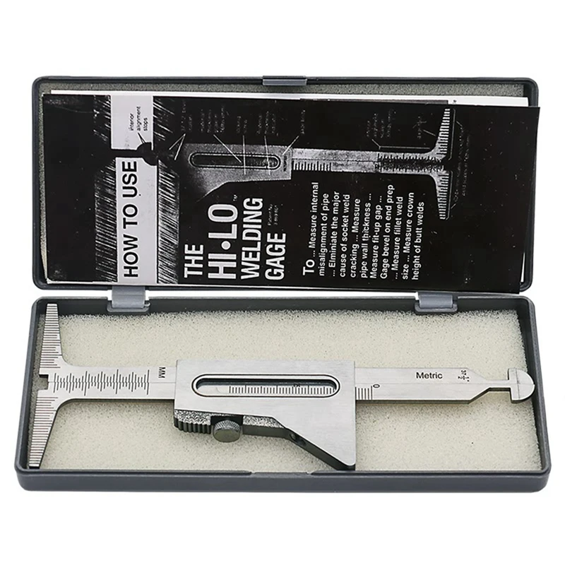 

Stainless Steel Weld Offset Ruler Staggered Tape Measure Welding Gauge Weld Ruler Weld Height Ruler Weld Inspection Ruler 158Mm