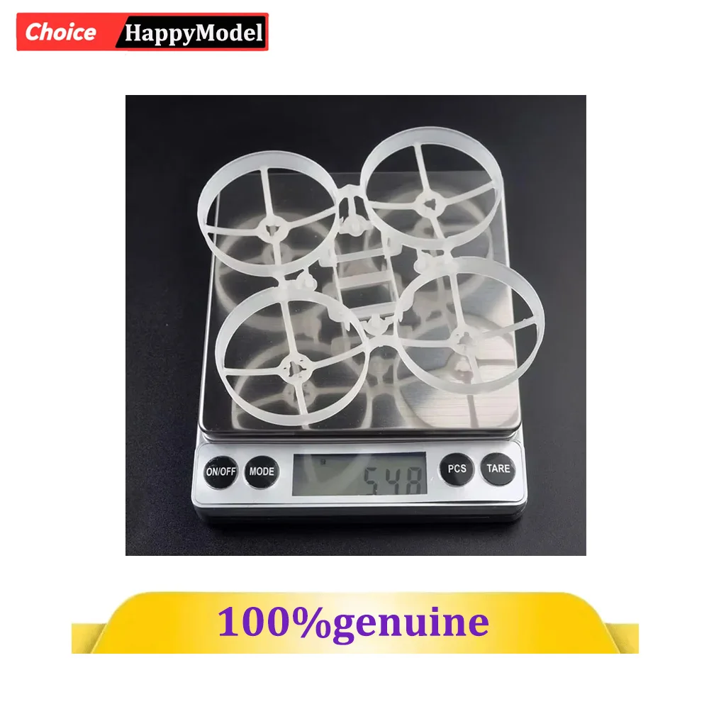 Cadre 75mm V4 pour Moblite7/Mobula7 - Happymodel - Blanc Transparent