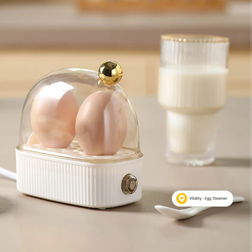 220V Double Layer Poacher Automatic Power Off Breakfast Egg Machine Multi-function & Mini Kitchen Utensil Gift