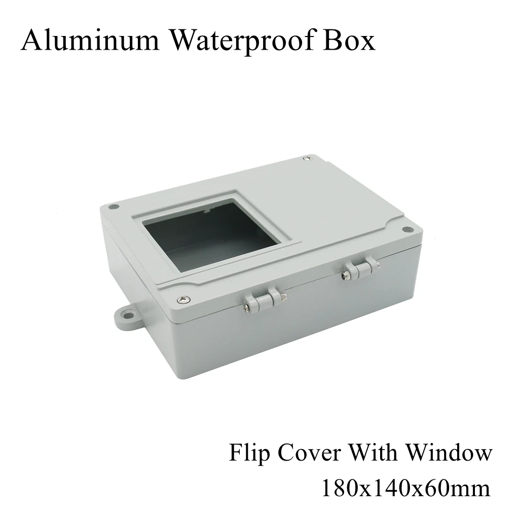 

180x140x60mm Aluminum Waterproof Box Dustproof Seal Project Case Switch Junction Enclosure Instrument Distribution Outdoor Cable