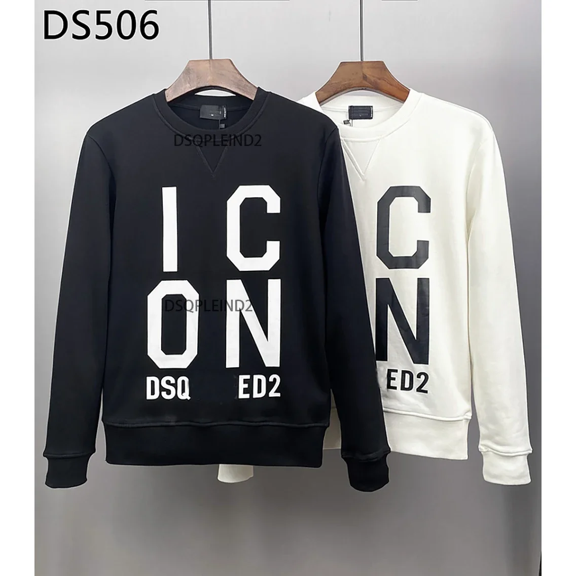 

2023 Hot Men's Sweater Male Hoodies Sweatshirt Graffiti Embroidery Icon D2 Winter Pullover Emaciated Slim Street Sweaters M-3XL