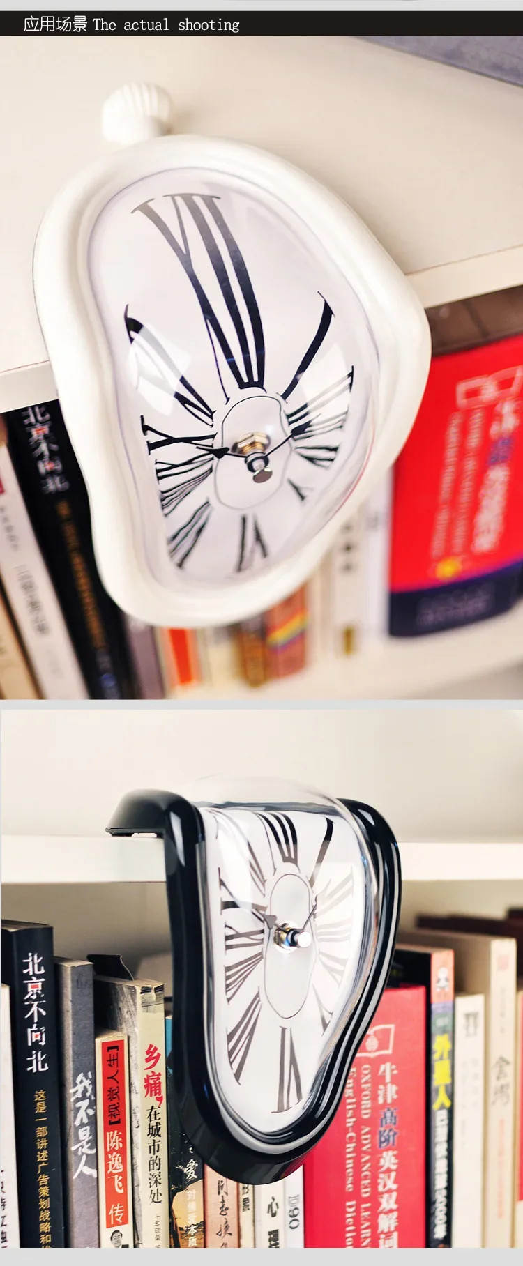 2023 New Novel Surreal Melting Distorted Wall Clocks Surrealist Salvador Dali Style Wall Decororation Home Garden Clock