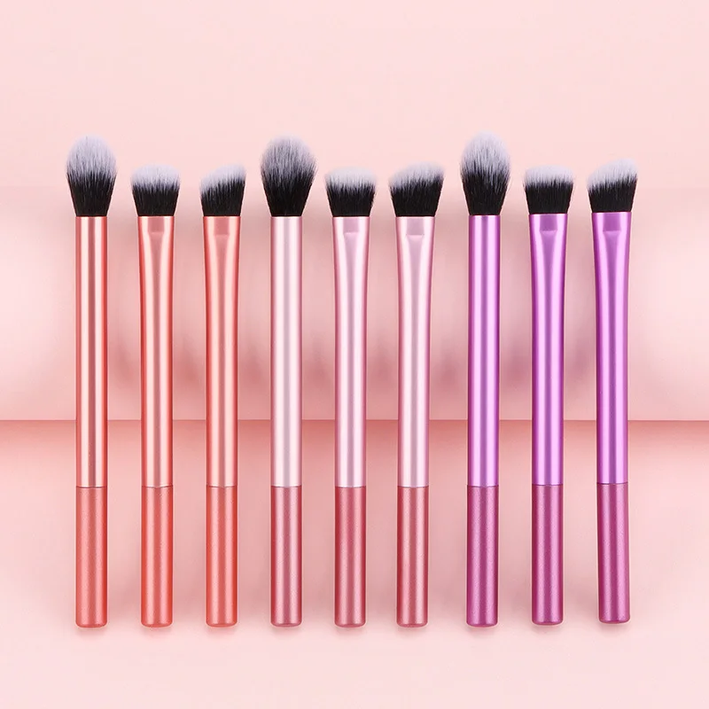 

New Three Color Flawless Base Makeup Brush Set Concealer Eye Shadow Powder Blusher Halo Dye Makeup Brush Beginner Brush Set