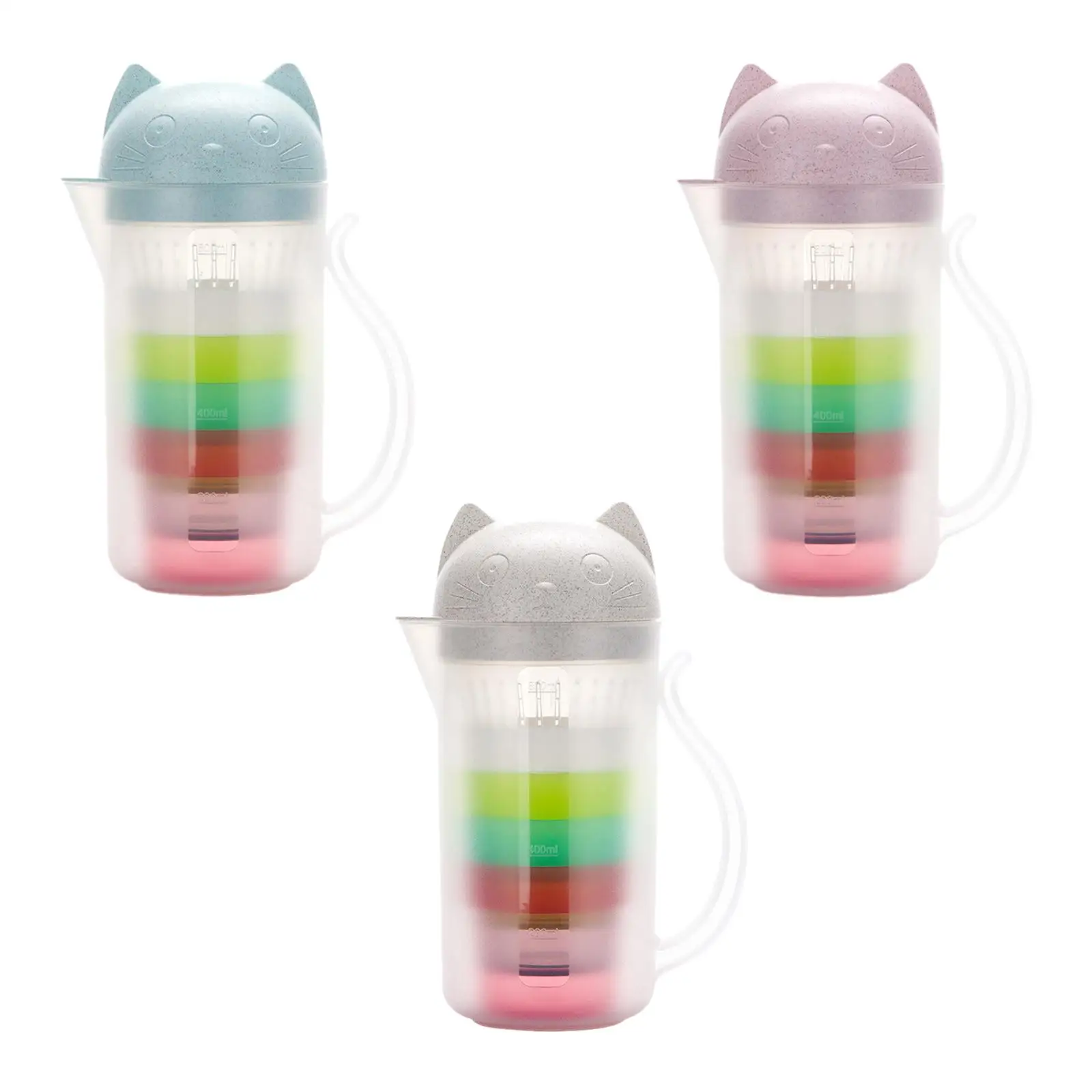 Beverage Serveware Drinkware Cute Water Pitcher with Cups Beverage Pitcher for Tea Coffee Hot/Cold Water Homemade Beverage BBQ
