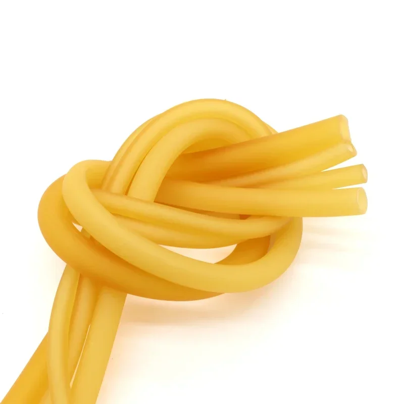 rubber hose nature latex rubber hose yellow IDxOD 1.6~18mm high resilient surgical medical tube slingshot catapult elastic band