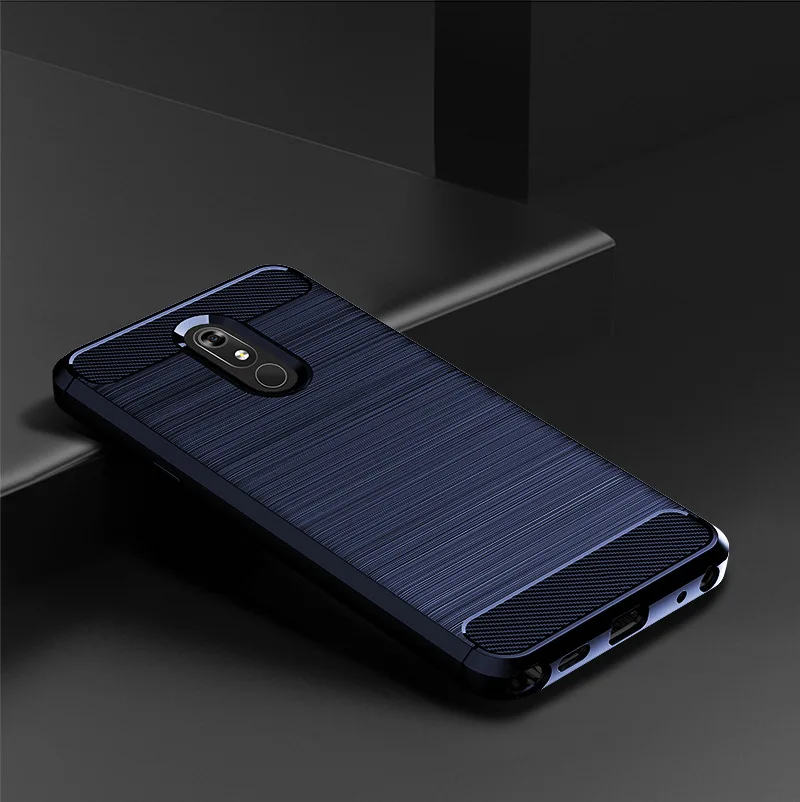 Soft TPU Matte Shockproof Carbon Fiber Phone Cover - Silicone Case Coque s
