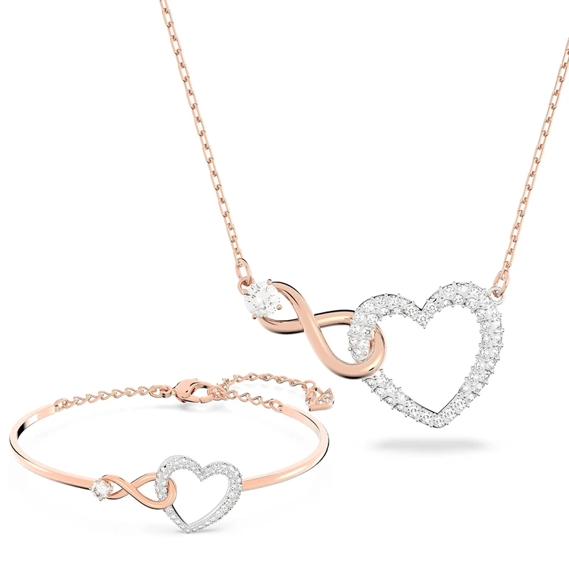 Infinity Knot Armband – Fijne dubbele armband met knoop van stainless steel – Jewellery