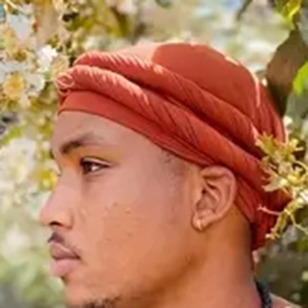 New Elastic Turban Hat For Men With Headband Cool Comfy Versatile Headwear Breathable Soft Caps 5