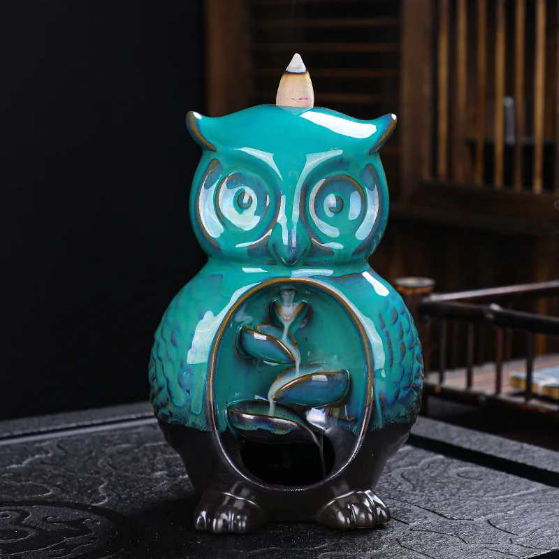 

Nordic Home Decor Backflow Stick Incense Burner Ceramic Incense Burner Decoration For Home Ceramics Owl Incense Holder