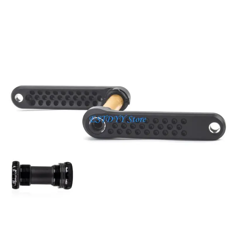 G6DE Bicycles Crank Arm, 170mm Bike Crank Arm, Aluminium Alloy Single Chain Crank Arm for Folding Bicycles, Mountain Bicycles