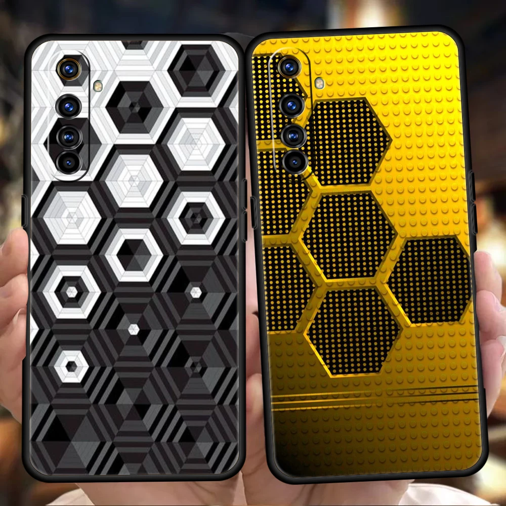 Stylish White Honeycomb Soft TPU Phone Case Cover