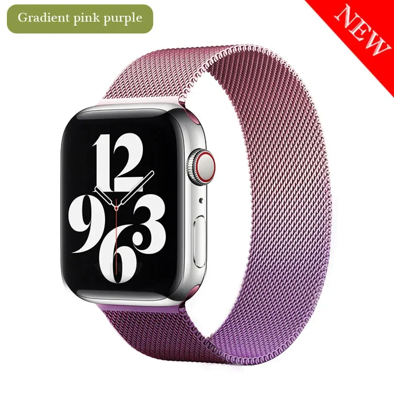 Luxury Milanese Metal Strap for Apple Watch - Elegant Bracelet Design