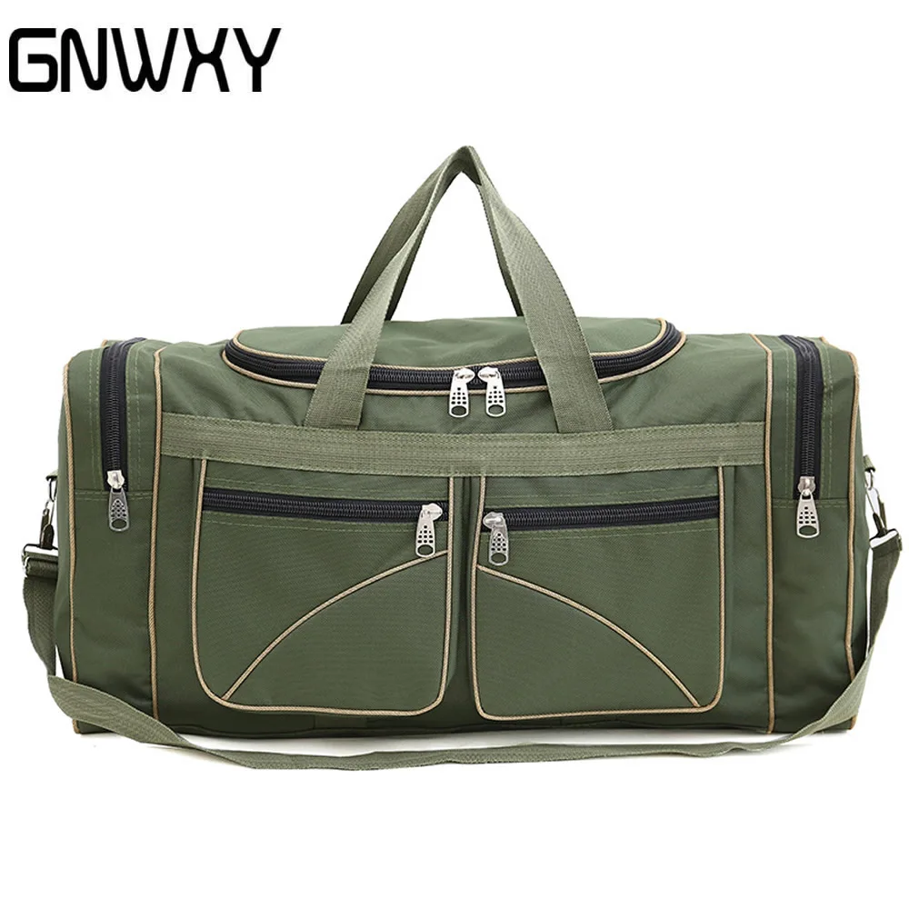 GNWXY Extra Large Moving Bag Girl Minimalist Male Luggage Bag Foldable Sports Bag Oxford Large Capacity Handheld Crossbody Bag