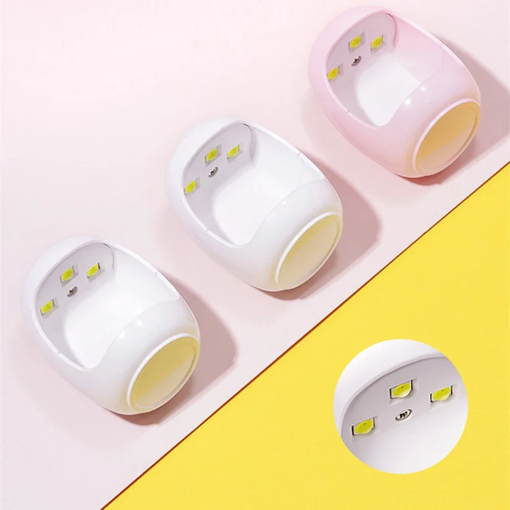 휴대용 미니 Q자형 네일 램프, UV/LED 네일 드라이어, 빠른 건조 네일 젤 네일 드라이어, 가정용 네일 아트 DIY
