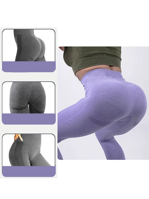 Sem costura leggings mulheres fitness yoga leggins mujer cintura alta  empurrar para cima calças esportivas femininas ginásio calças de exercício  roupas femininas - AliExpress