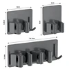 1-3PCS Stainless Steel Household Storage Rack Bathroom Nail-free Hook  Wall-mounted Mop Storage Rack  Waterproof Broom Rack 2