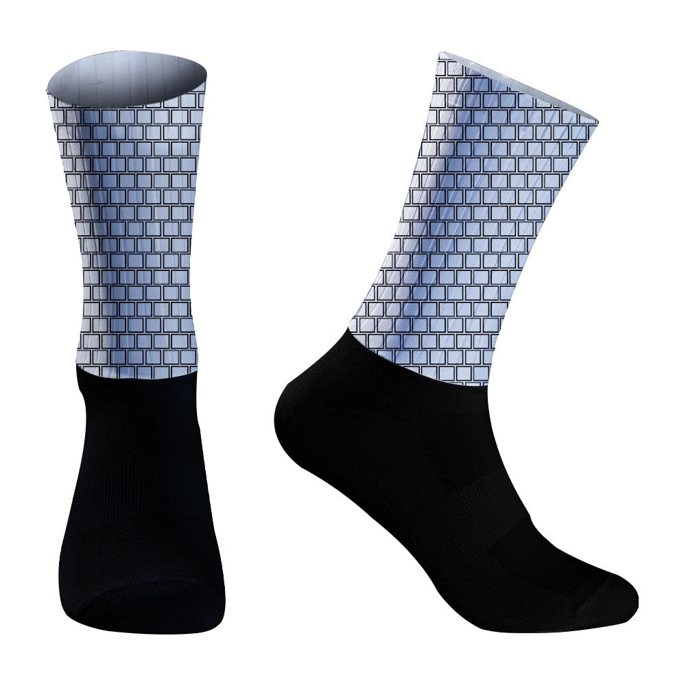 New Sports Cycling Socks Men Professional Aero Silica Gel Bike Socks