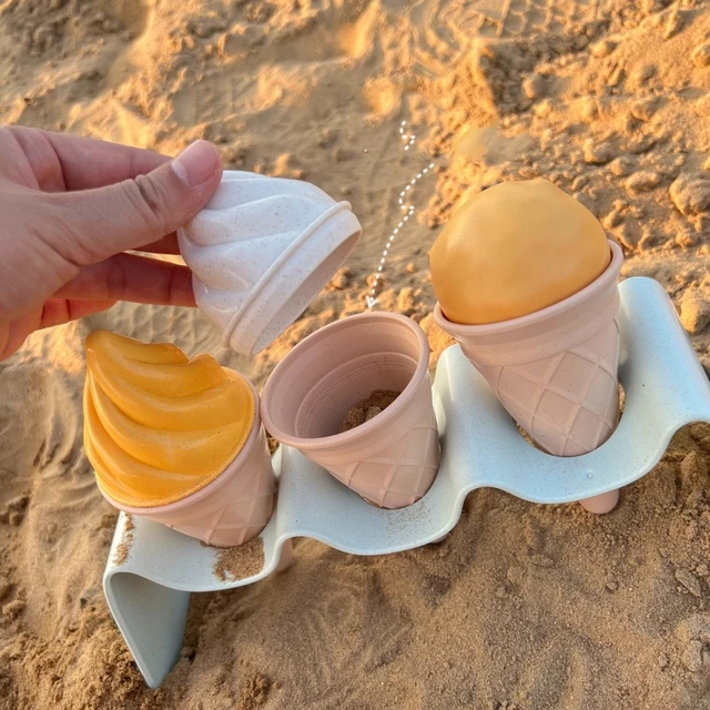 1Set Children Beach Play Toys Sand Castle Mold Shovel/Rake/Bucket/Bulldozer Tool Toddler Boys Girls Funny Summer Travel Toy 6