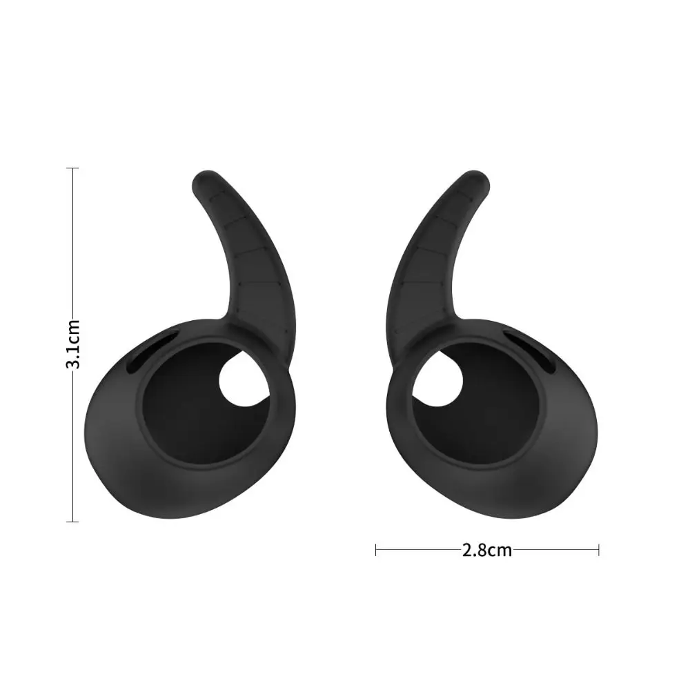Premium Silicone Earbuds Cover Set with Ear Wings Hooks - 5 Pairs