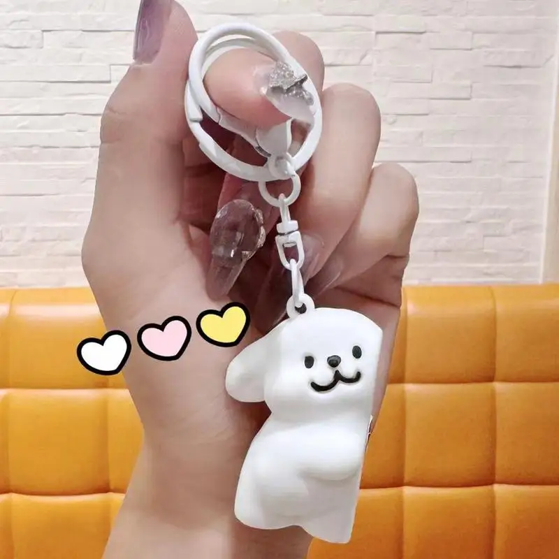 Magnet Key Chain Cartoon Pendant Animal Keychain Dog Keychain Schoolbag Pendant Car Key Ring Cute Magnetic