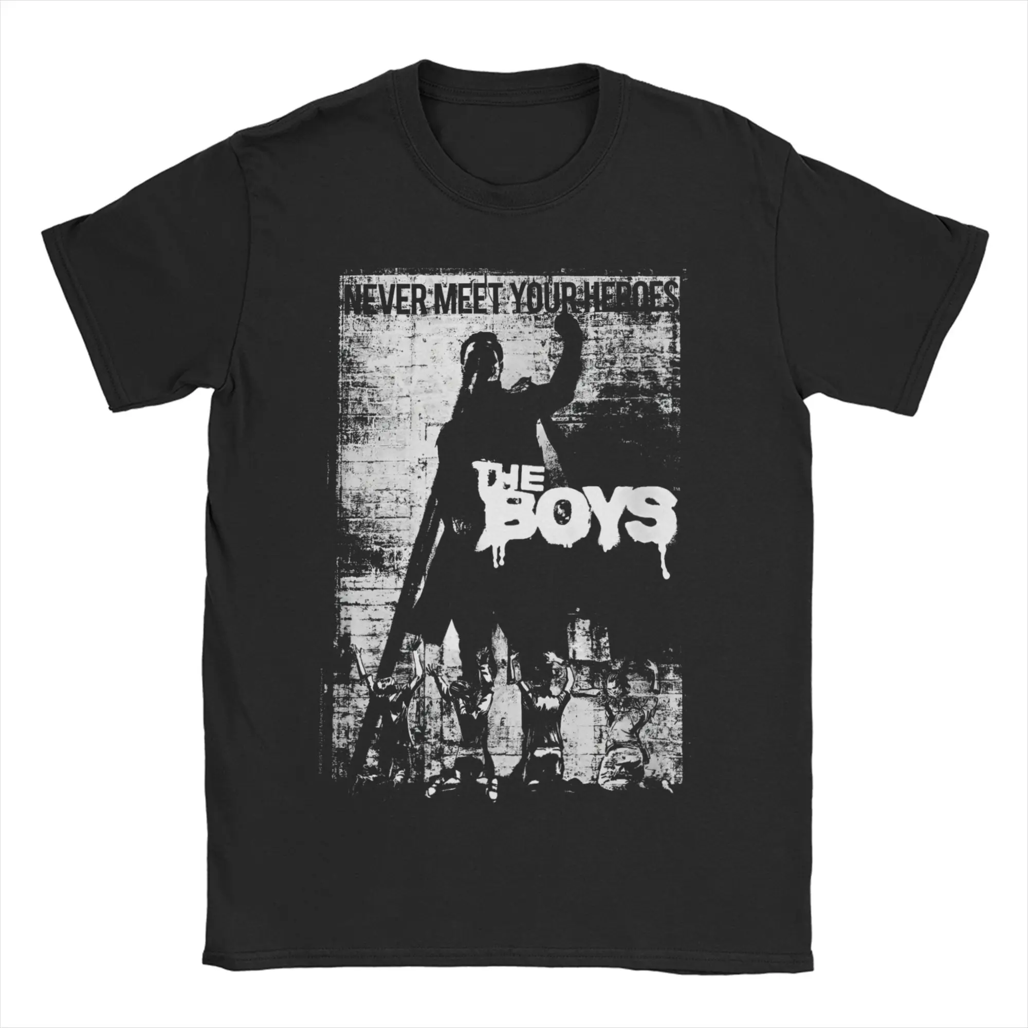 Homelander Laser Eyes Graphic Cotton Crewneck Tee - Unisex Short Sleeve Top