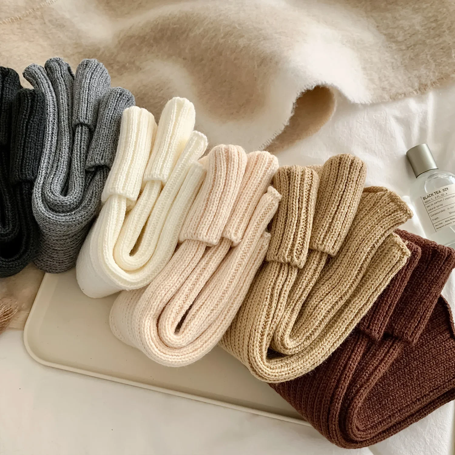 Thickened Leg Warmers Long Socks Korea Style JK Uniform Bubble Socks Fashion Lolita Girl Loose Socks Women's Versatile Stockings
