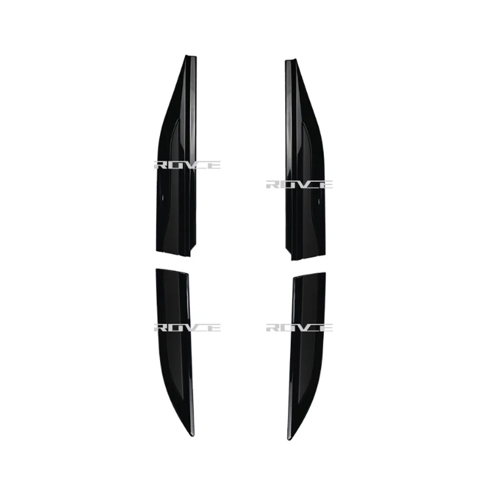 Set 4 Pezzi Griglia Aria Parafango Per Range Rover Evoque L538 2012-2018 - Rivestimenti In ABS/PC Nero Lucido, OEM LR027321