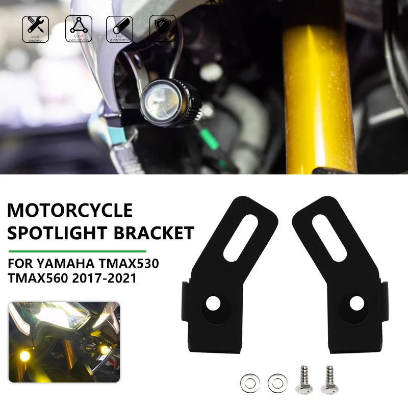

Motorcycle Accessories For TMAX530 TMAX560 tmax 530 560 Fog Lamp Spotlight Bracket 2017 2018 2019 2020 2021 NEW Arrival