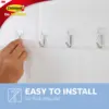 3M Command Clear Small Wire Hooks clear coat hook wire hanging hook clear plastic hooks Holds strongly and removes cleanly 4