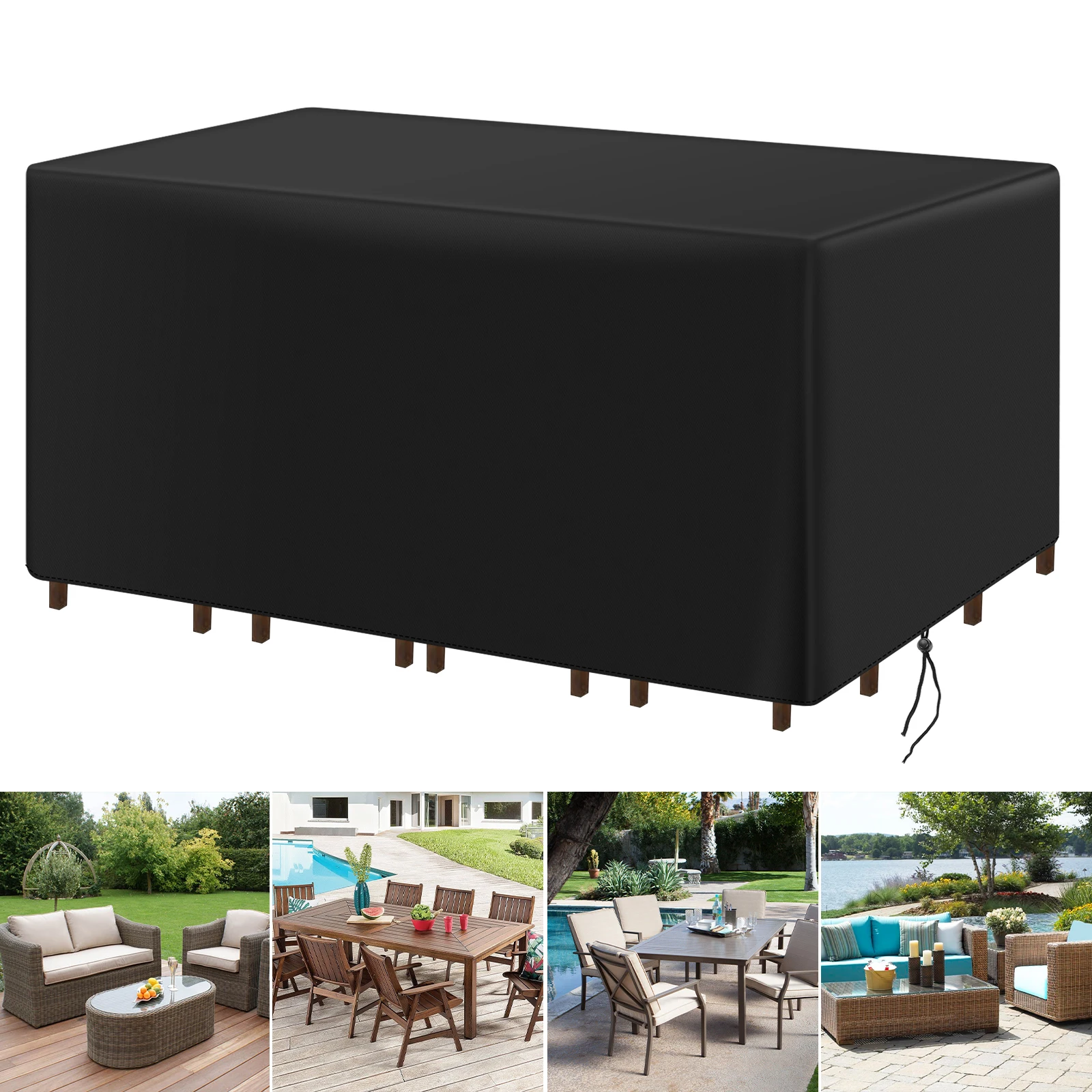 1 piece Waterproof, Dustproof, Sunproof Outdoor Patio Park Bench Cover, Durable Oxford Fabric Outdoor Patio Furniture Cover