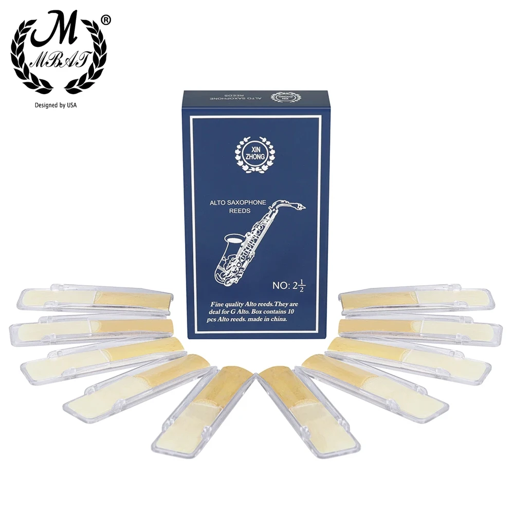 Clarinet Reed Woodwind Accessories & Parts Blue Box Soprano/Alto/Tenor B Flat Saxophone Reeds 10Pcs