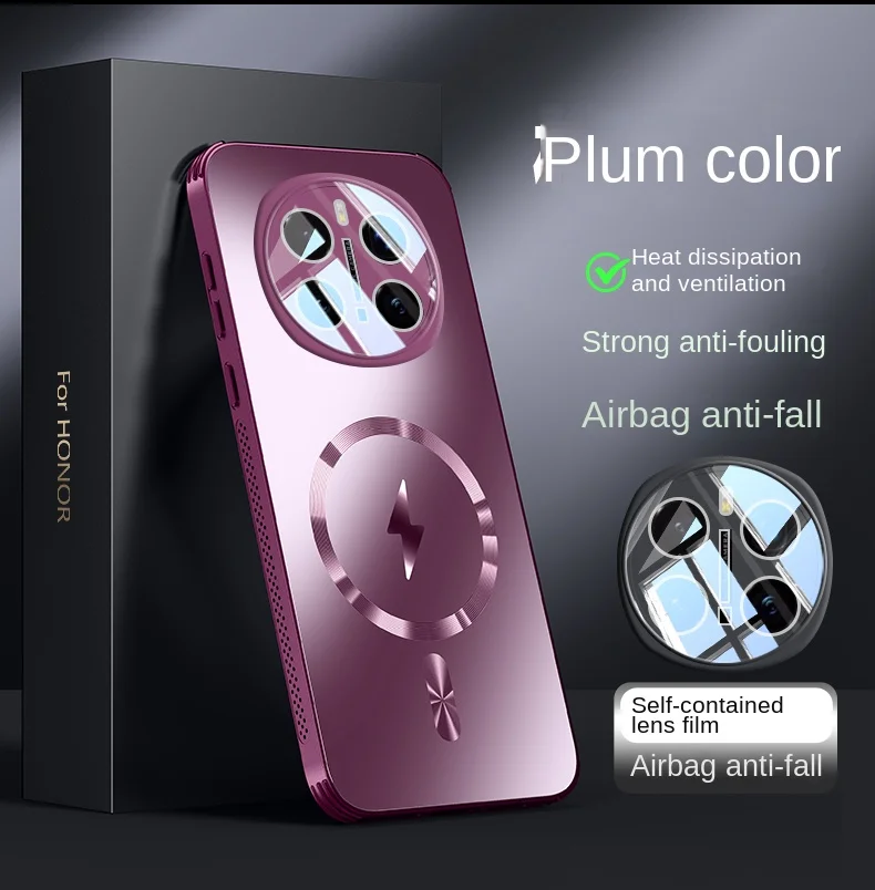 Sleek Hard Matte Magnetic Wireless Charging Protective Case for Huawei Honor Magic Series