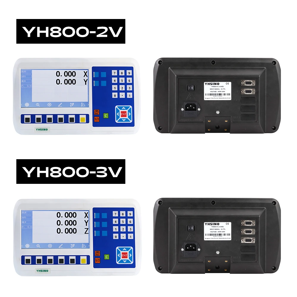 Big LCD Dro Digital Readout Kit Display Set Linear Optical Scale 100 to 1000MM for Lathe CNC Mill Machines