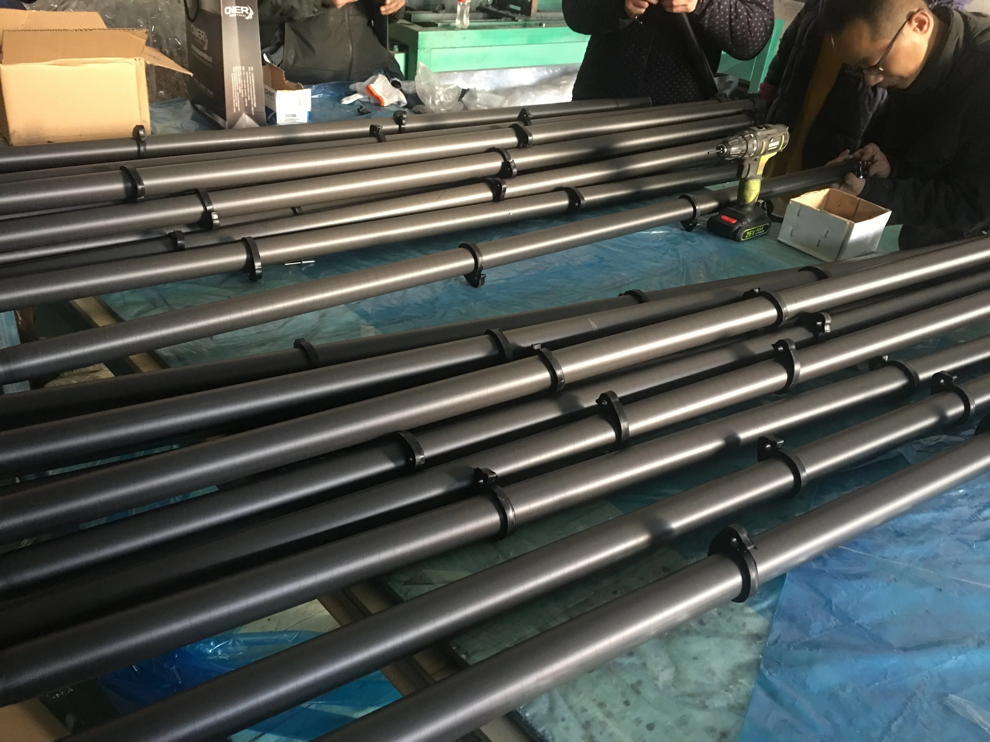 15m, 18m, 20m Carbon Fiber Telescopic Pole Carbon Fiber Telescopic Areca Nut Har