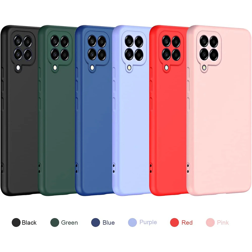 Custodia In Silicone Liquido Originale Per Galaxy M33 M23 Cover Antiurto Di Lusso Accessorio Samsung Galaxy M23 5G