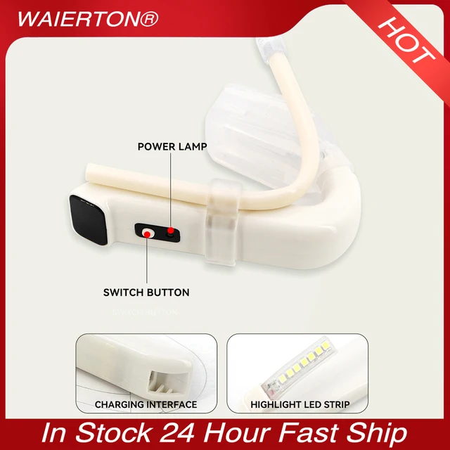 1 Set Wireless Dental Intraoral Light Plus Suction Wireless LED Lamp System Dentist Magnifier Illuminator Oral Hygiene Endoscope