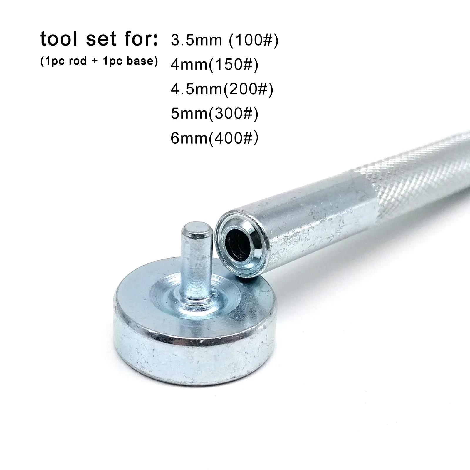 Punch Tool for 1mm to 20mm Inside Diameter Metal Eyelets Grommet Mold Ring Air Hole Rivet Installation DIY Steel leather hole punch leather puncher