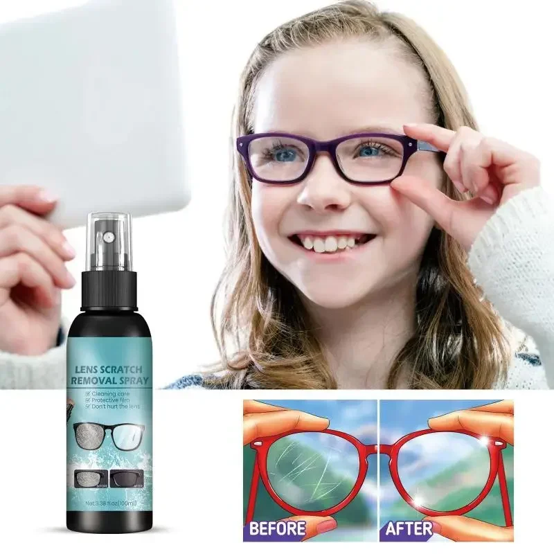 2023 Spray Reparatur Kratzer Unschärfe Brillen linse Linse Kratzer Entferner Reinigung Glas Schleifen überholte Wartungs mittel nach Hause