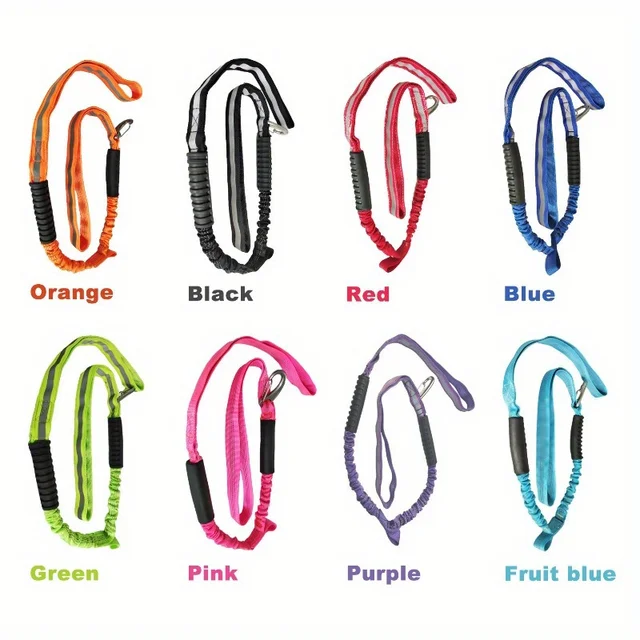 Dock Lines Elastic Marine Rope Bungee Cords Shock Ties for Kayak Watercraft Jet Ski Pontoon Canoe Power With Reflective Strip 3