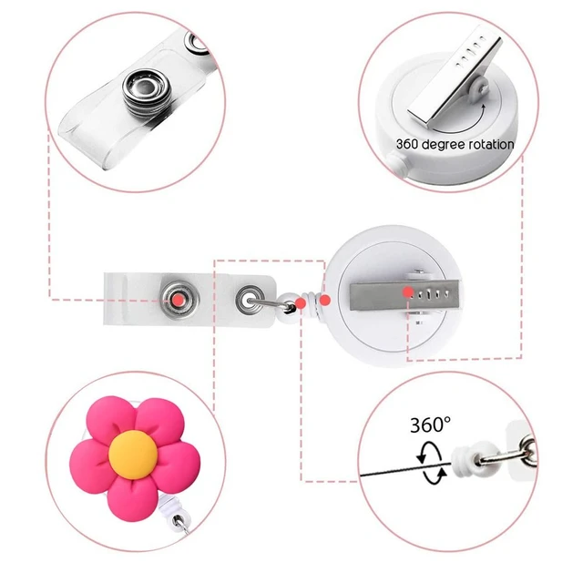 Lanyard Retractable Yoyo Badge  Retractable Badge Reels Nurses - Retractable  Badge - Aliexpress