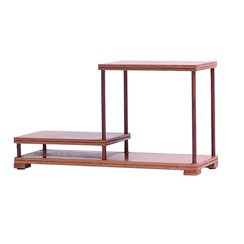 Solid Wood Kung Fu Tea Set Storage Rack, Tea Pot, Tea Cup, Jade Ware, Storage Display Rack, Small Bo Gu Frame