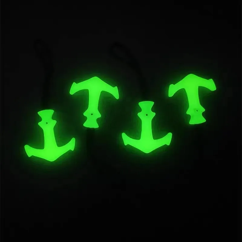 Luminous Zipper Ropes Puller Handle PVC Slider Head Zipper Pulls Extender Luggage Backpack Jackets Purses Handbag 1/3/6PCS