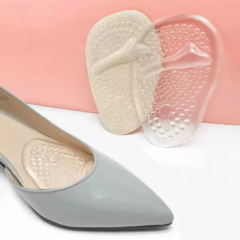 Women's forefoot cushion stops foot from sliding forward High heel comfort cushion insert Non-slip Washable, foot gel