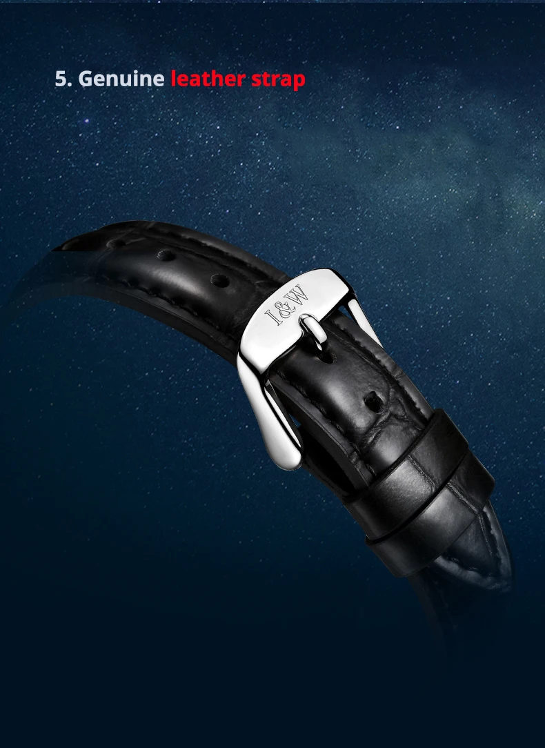 Switzerland Brand I&W New Moon Phase Automatic Watch For Women Sapphire Mechanical Watches Calendar MIYOTA Movement Reloj Mujer_voghion.com