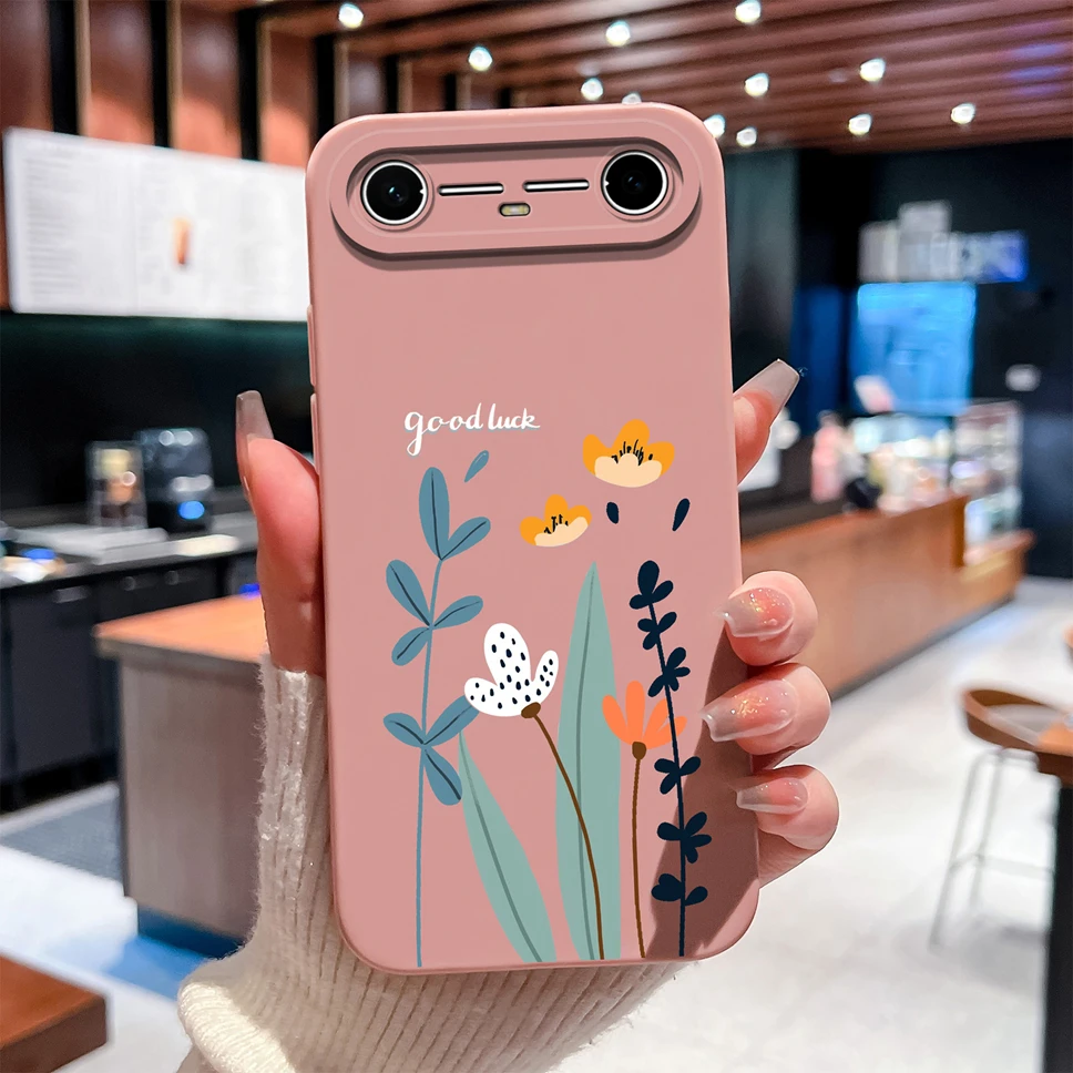 Fashion Love Heart Soft Smooth Liquid Silicone Phone Case Cover for Tecno Pova / Spark Slim