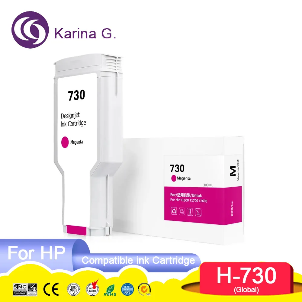 730 P2V71A P2V73A P2V72A P2V70A Premium Color Compatible Ink Cartridge For 730 F