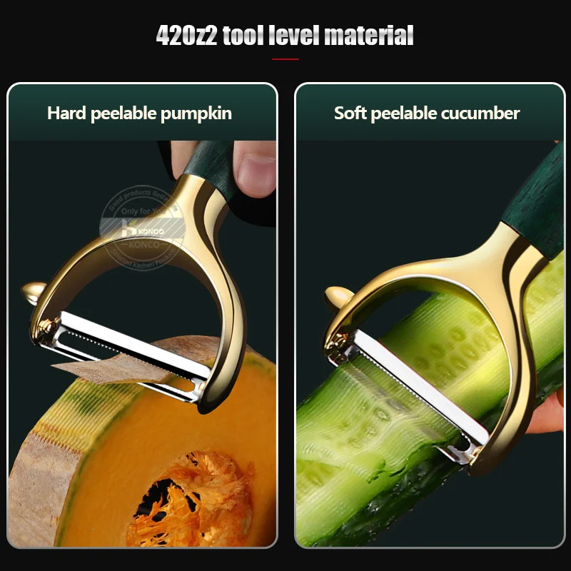 Vegetable Peeler By Cestari Kitchen - Pro Peeler with Razor Sharp Cera