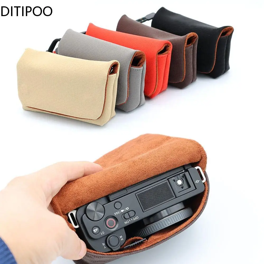 휴대용 카메라 가방 케이스 보관 파우치, 캐논 G7X III용,  ZV1 ZVE10 본체, 내부 11*7*4cm